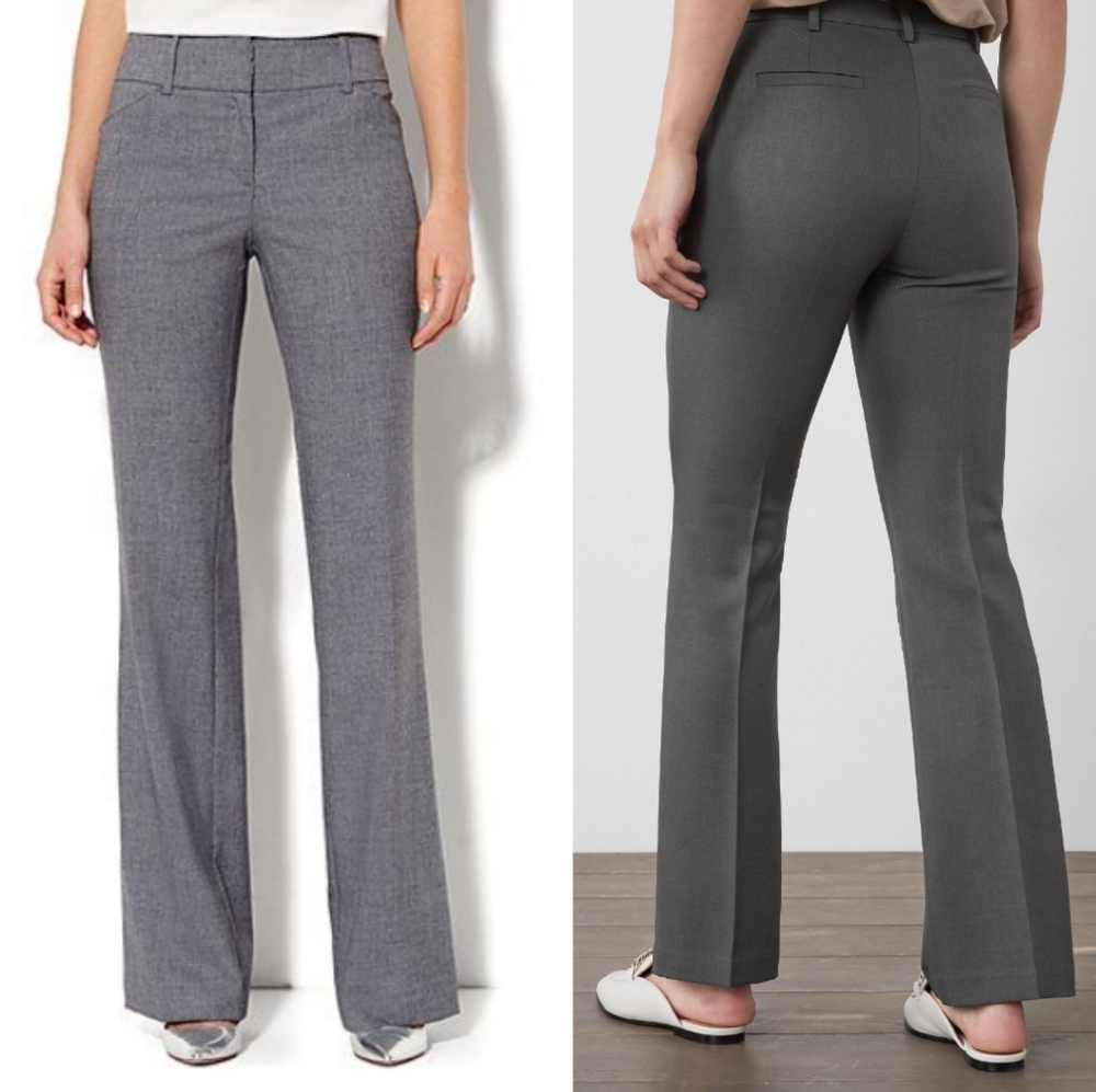 Grey Low Rise Bootcut Pants - Picture 13 of 14